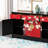 New Chinese Solid Wood Painted Shoe Cabinet 12 Pair Shoe Storage Cabinet-100510871