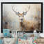 Minimalisme beige, portrait de cerf IV - impression sur toile encadrée de cerf-1636157398-1636157418