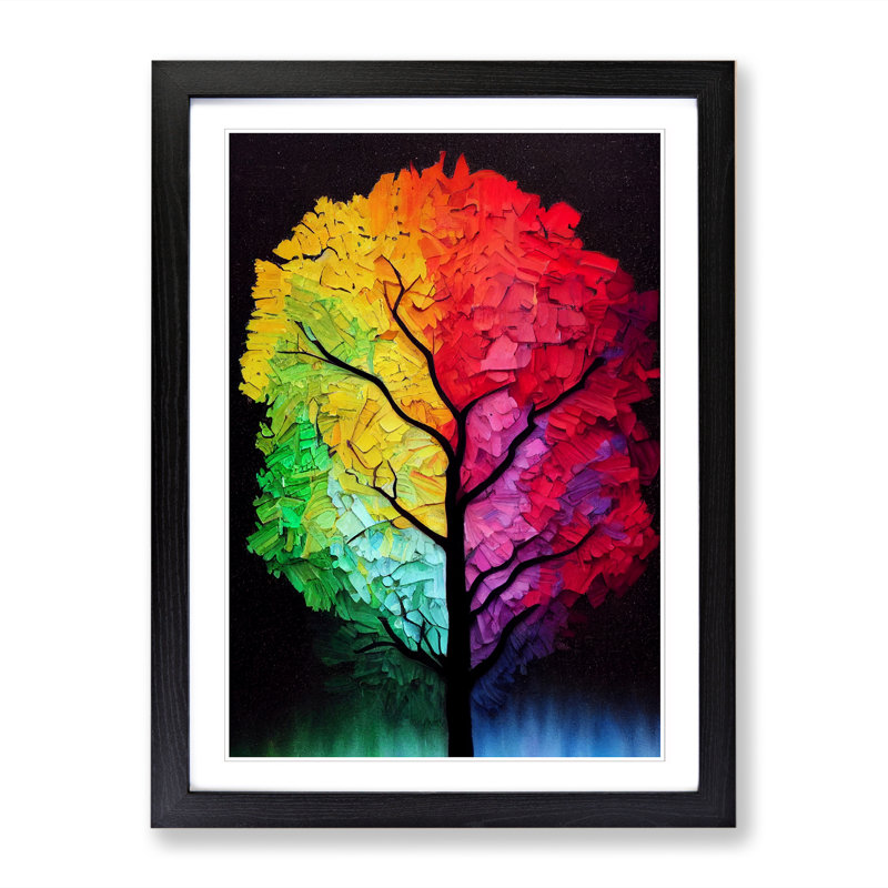 Tree Colours Vol.4 - Framed Print, Black, 64cm H x 46cm W x 2cm D