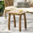 SELMA Acacia Wood Weather-Resistant Rectangular Side Table in PU, Perfect for Patio and Living Room-1617910094