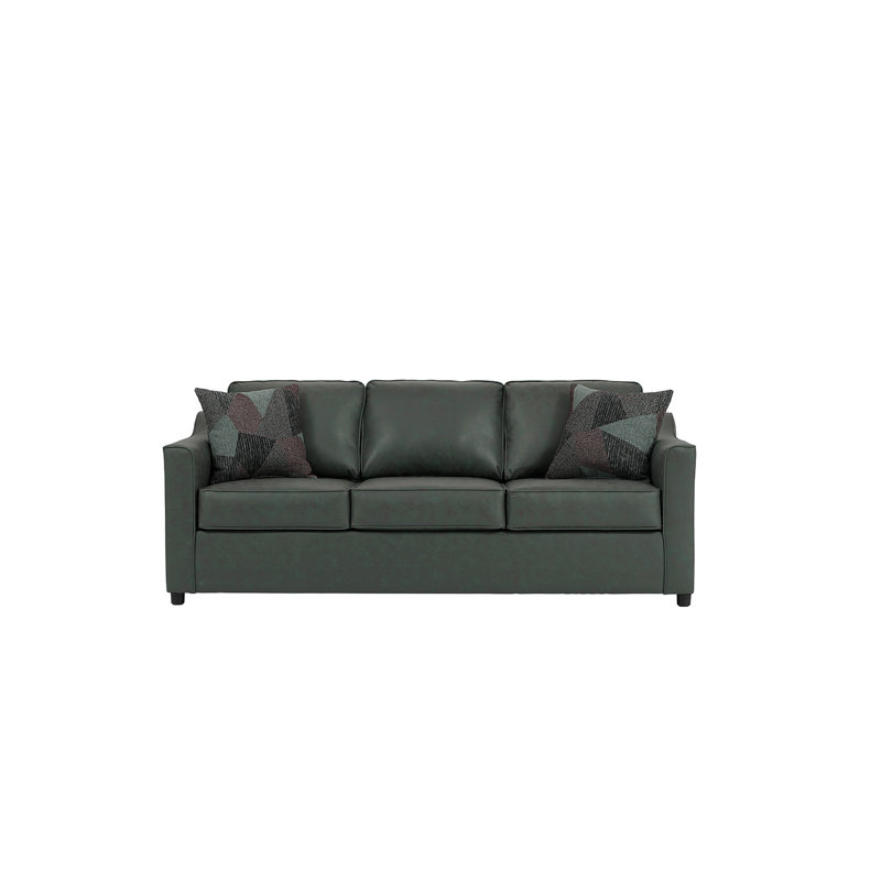 13400 Joffrey Queen Sleeper with Terrazzo Pillows, Perle Jungle