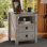Table de bout Farmhouse avec 2 ports USB et 2 prises de courant