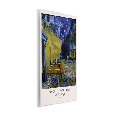 Plaque murale Classic Cafe Terrace At Night, design par Vintage Hustle