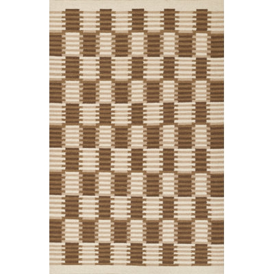 Freya Checkered Hand Woven Wool Rug