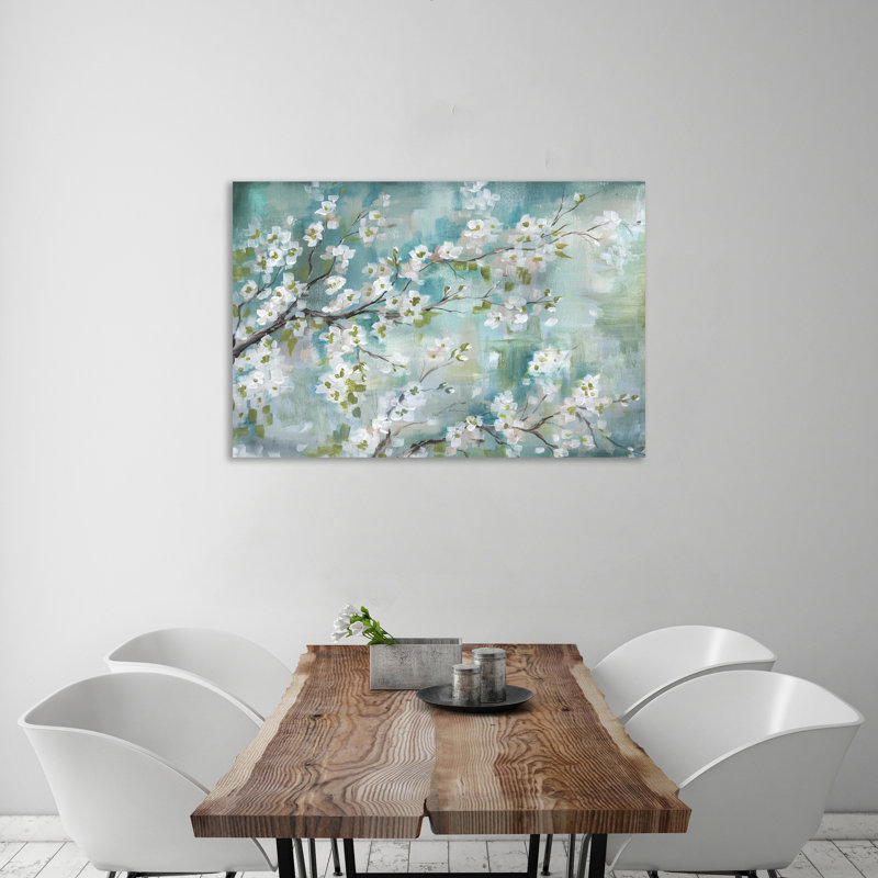 «Cherry Blossoms III», toile tendue par Winston Porter, H 10 po x l 15 po x P 1,5 po