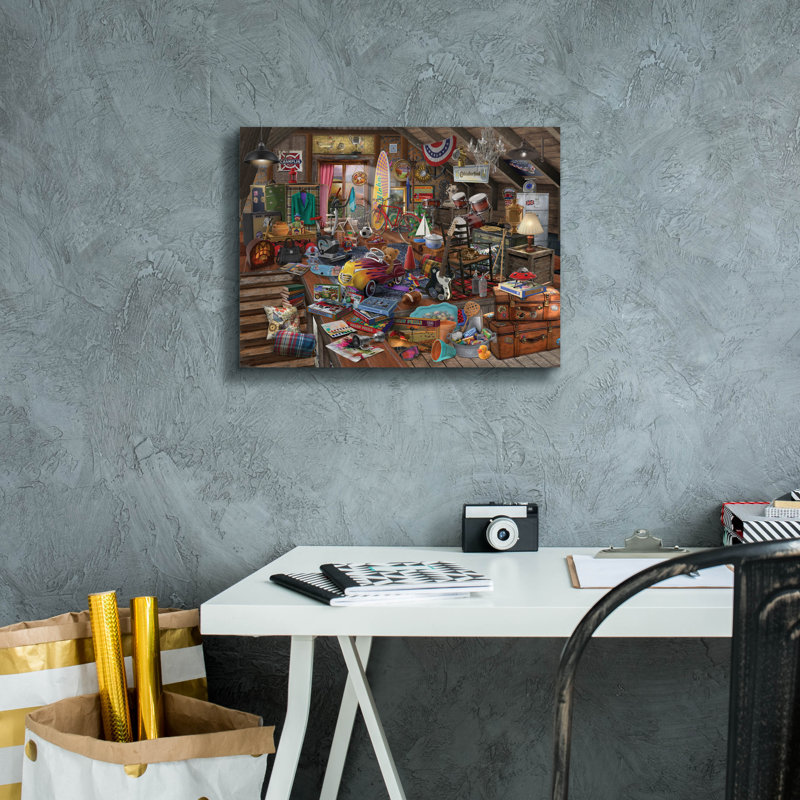 «Stow Away» par Bigelow, illustrations sur toile, H 12 po x l 16 po x P 0,75 po