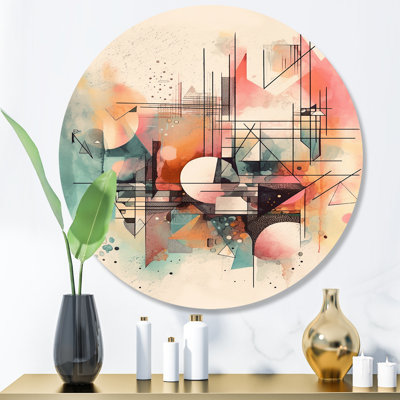 Explorations In Serenity V - Modern Geometric Metal Wall Décor