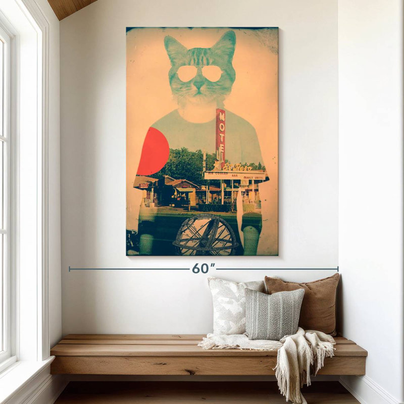 Brampt Cool Cat Vintage, 51" H x 34" W