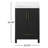 Austin 24 Single Bathroom Vanity with Top