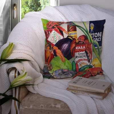 Louisiana Spices Outdoor Throw Pillow