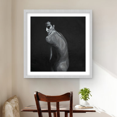 Dénudé - décor de chambre à coucher noir et blanc