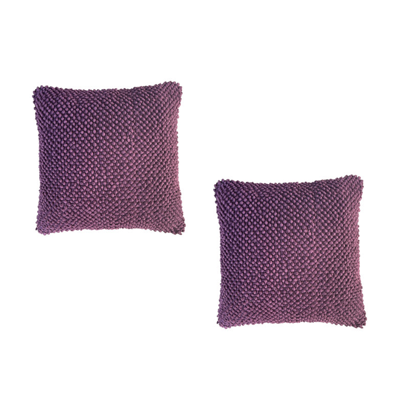 Cotton Reversible Pillow Cover, Mauve Wine