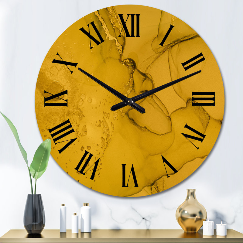Horloge murale or moderne I, Grand
