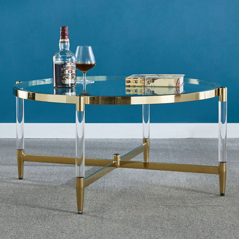 Nolwenn Glass Top Single Coffee Table