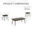 Ensemble de table moderne 3 pièces Asal