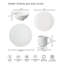 Porcelain Arc White Dinner Plate-16320239