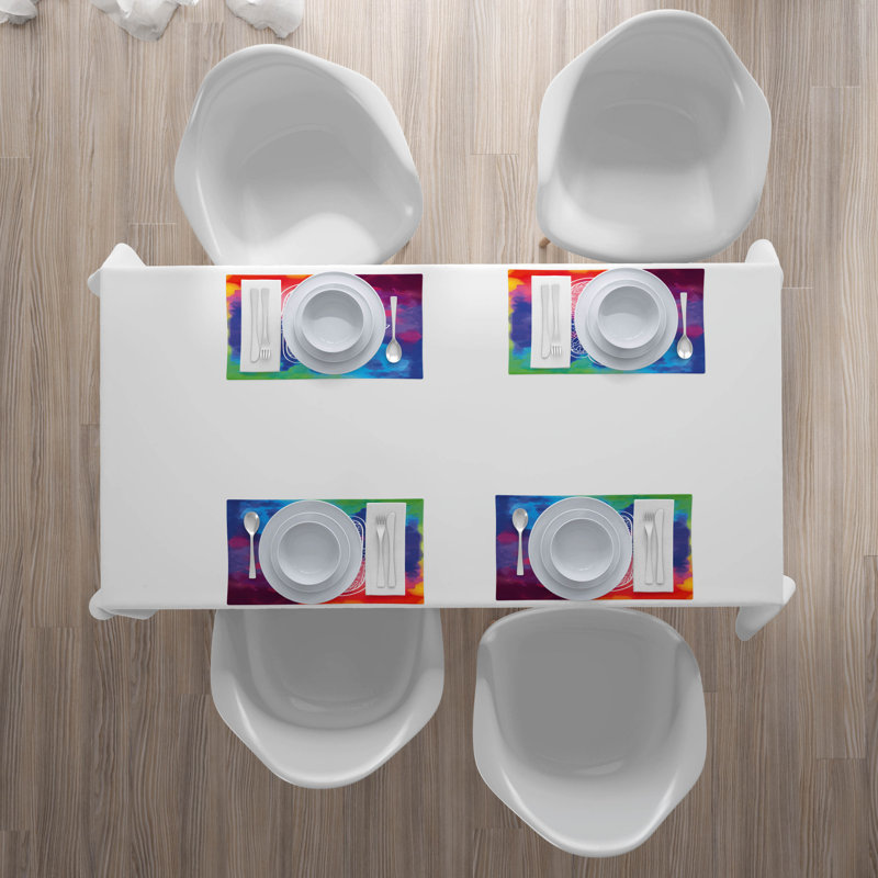 Polyester Abstract Rectangle Placemat