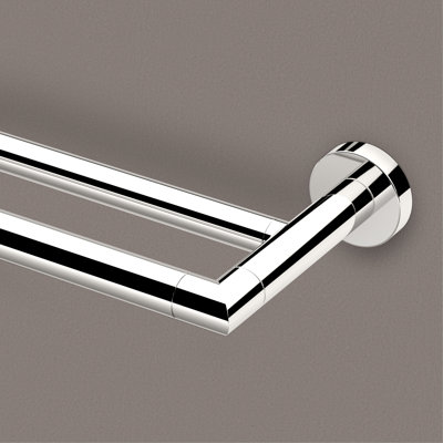 Glam Double 24" Wall Mounted Double Towel Bar | Towel Rack with 2 Bars