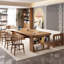 Grande table en bois massif avec tiroirs-862861235