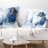 Abstract Throw Pillow, Dark Blue Smoke Pattern Decor - Colored Smoke Dark Blue-703484913