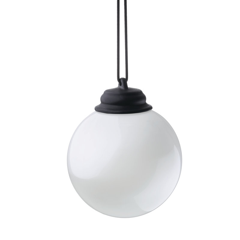 5.25'' Battery Powered Outdoor Hanging Light, White