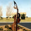 The Bass Player Garden Art