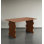 Modern and simple rectangular solid wood dining table