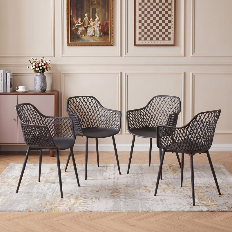 Alzugaray Dining Chair, Black
