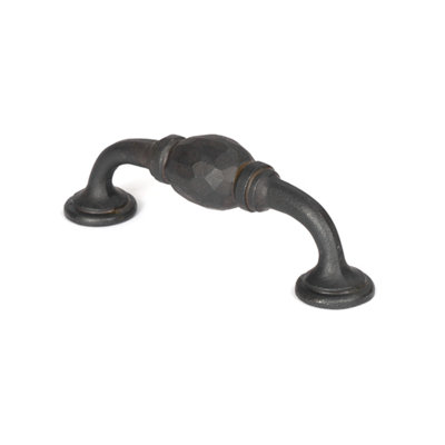 Black 5" Hammered D Handle