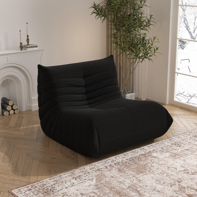 Fauteuil à billes pour adultes, Ours en peluche noir