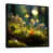Cadre flottant noir, bois massif