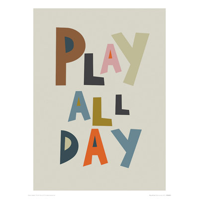 Play All Day by Nicola Evans - No Frame Painting