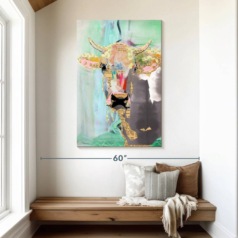 Brampt Cow Collage, 48" H x 32" W