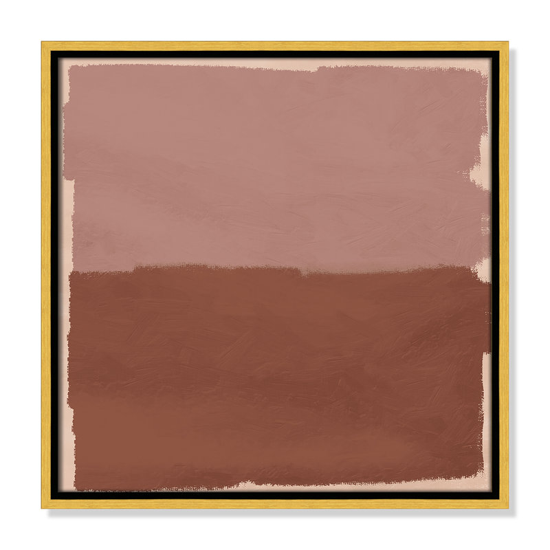 «Hollow Delight», reproduction carrée par Marcus Prime, H 17,5 po x l 17,5 po, Doré