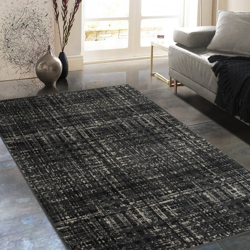 Tapis noir Tadley, Rectangle 5 pi x 7 pi