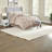 Elegant 7 Piece Bedding Sets In Blush, Polyester Comfort For Home