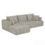 Canapé modulaire surélevé en chenille surdimensionné en L, design minimaliste, canapé-lit confortable pour les salons, les appartements et les espaces de réception-1834034588-1834034594