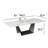 Armano Extendable 10 Seater Faux Marble Rectangular Dining Table