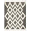 Tapis géométrique en laine / coton noué à la main Alimatou-24292822