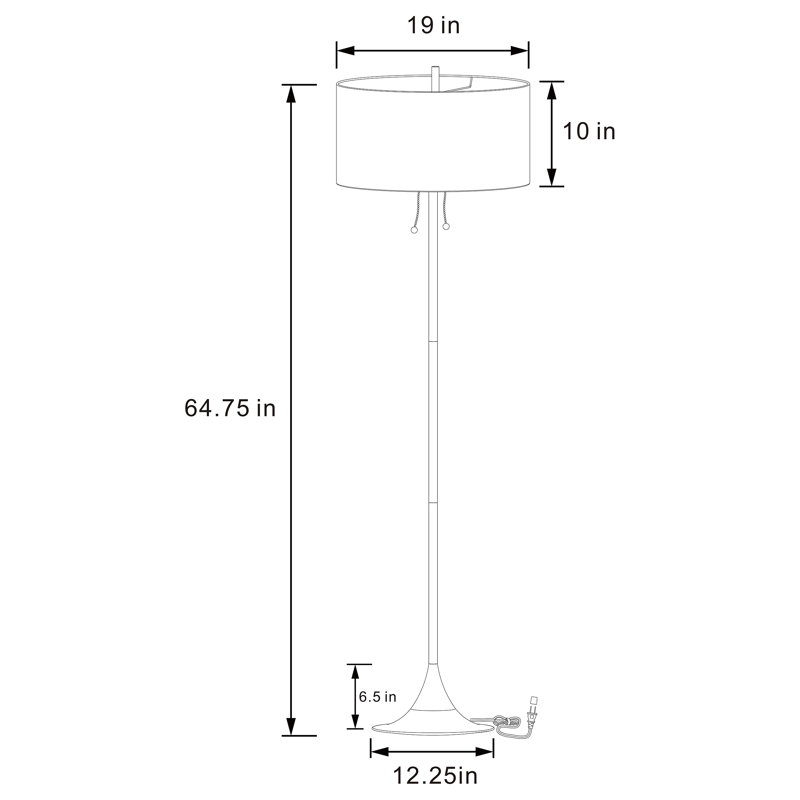 Lampe de table en métal Bellflower