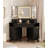 48 Inch Fluted Makeup Vanity Desk with Mirror and Lights, Modern Corner Makeup Vanity with Glass Top, Charging Outlet & 3-Panel Lighted Mirror, Dressing Table for Bedroom-1208151068