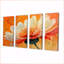 «White Orange Vibrant Burst Marigold», ensemble d'art sur toile souci-2003659815