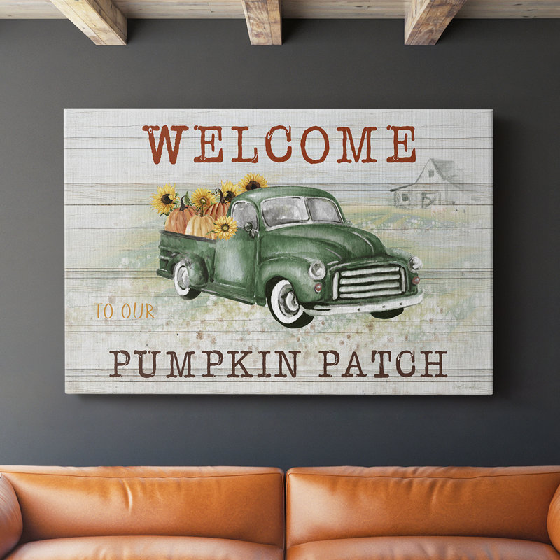 Pumpkin Patch -Gallery Wrapped Cavas, 40" H x 60" W