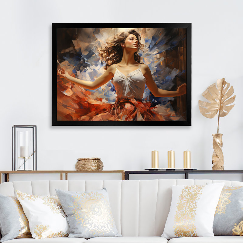 «Fashion 1940S Victorys Portrait I» - Impression, H 34 po x l 44 po x P 1,5 po, Cadre simple noir