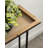 Fedorina Metal Console Table with Removable Tray