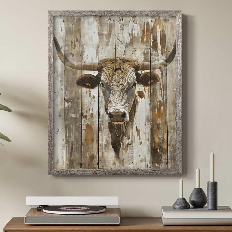 ANIMALS Series Div, reproduction encadrée - bois massif, H 21 po x l 17 po