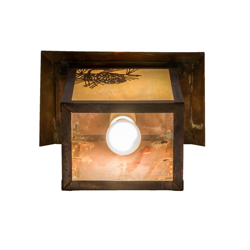 Seneca Winter Pine Outdoor Wall Lantern