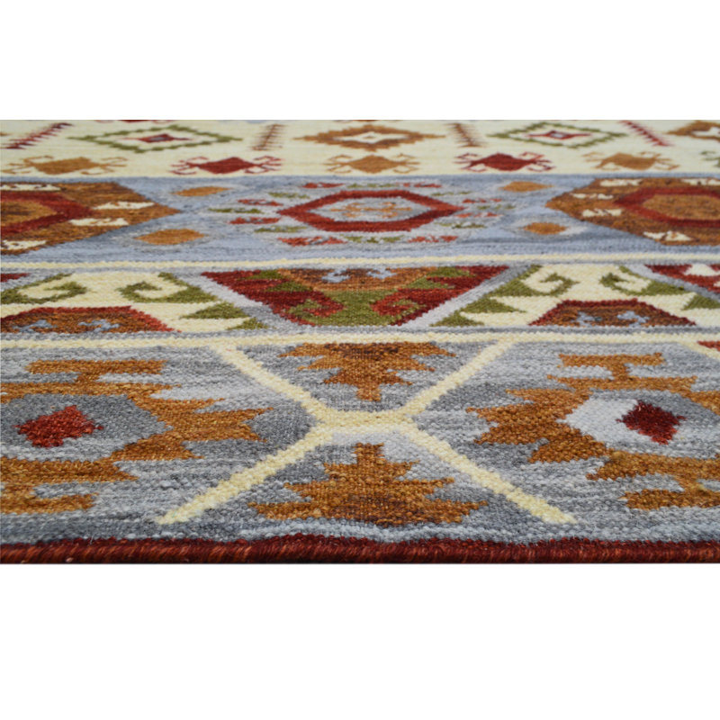 Southwestern Wool Hand Woven Area Rug, Rectangle 120 x 180cm