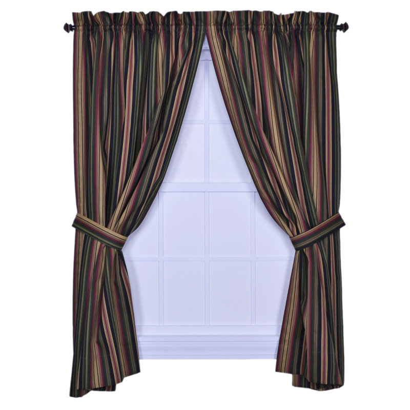 Quandro 100% Cotton Room Darkening Curtain Pair, 82" W x 84" L, Black