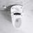 Elongated Smart Toilet With Elongated Heated Bidet Seat